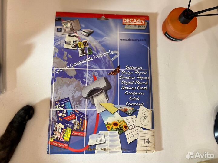 Фотобумага на клейкой основе остатки