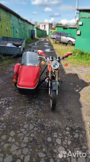 Jawa 350 с коляской