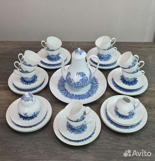 Чайная тройка,костяной фарфор Розенталь