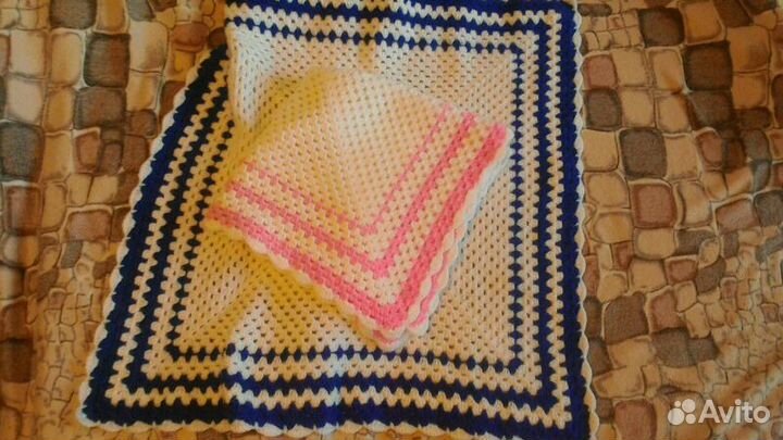 Пледы новые детские, ручная работа