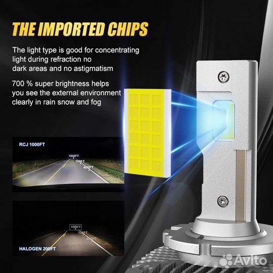 Диодные мощные лампы D1S 6000к