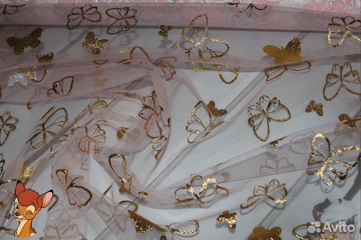 Фатин Бабочки фольга