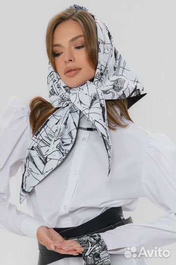 Двухсторонняя косынка с паттерном Artpiter