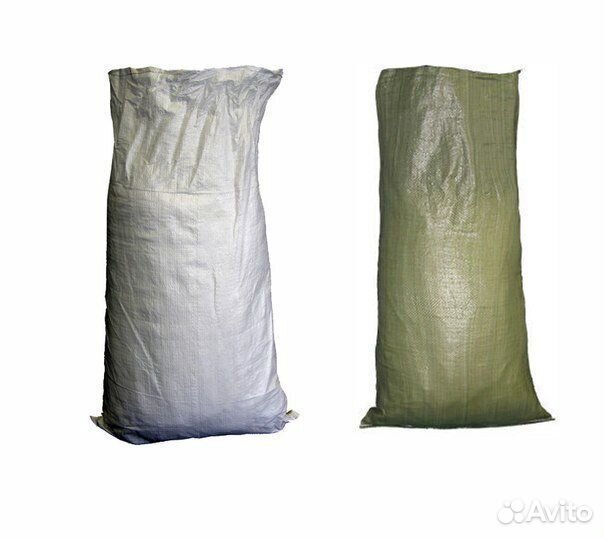 Мешки зеленые, белые