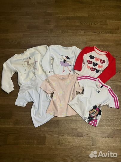 Футболка лонг кофта 104 110 Zara Mothercare Adidas