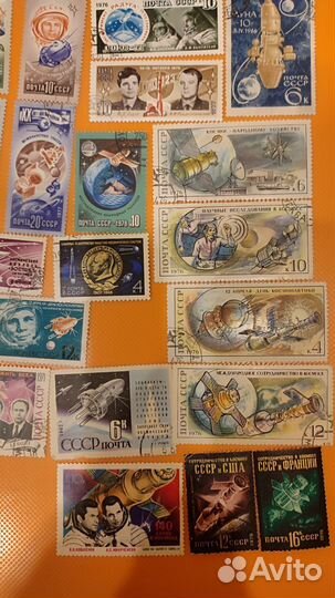 Почтовые марки: космос, самолёты, чехословакия и т