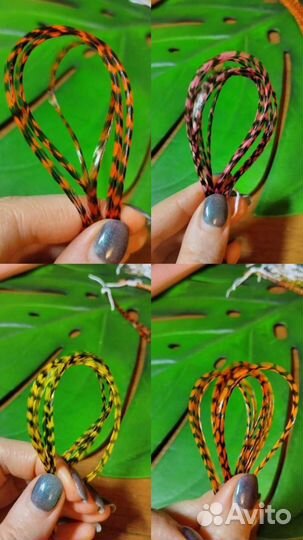 Перо петуха Grizzly. Перья для наращивания