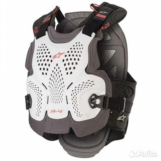 Alpinestars A 4 Max Protection Vest White / Anthracite / Red