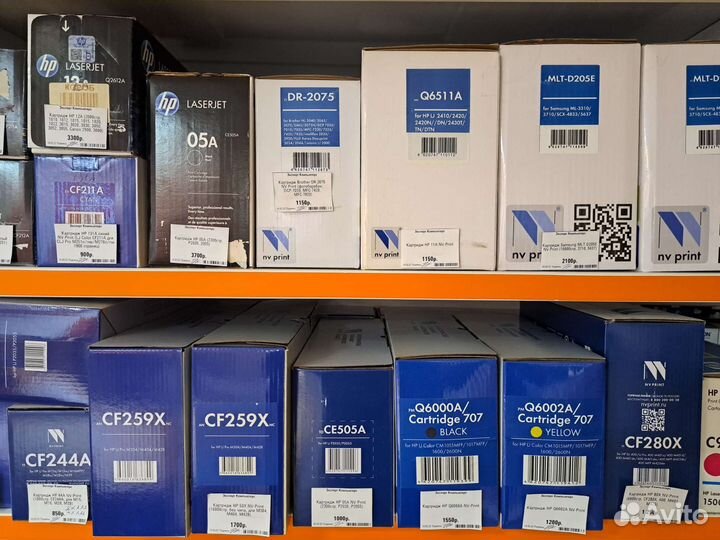 Картриджи для принтеров Epson, HP, Samsung, Xerox