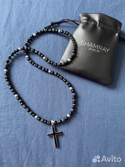 Бусы с крестом. Shamray Jewelry