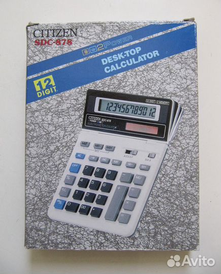 Калькулятор Citizen SDC-878