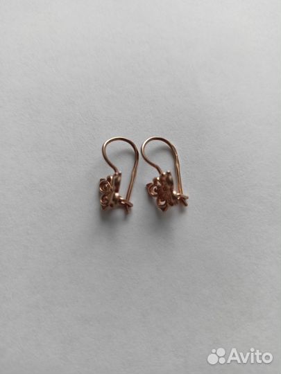 Золотые серьги детские