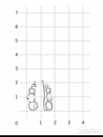 Серебряные серьги в ассортименте