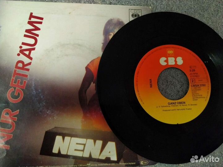 Nena Nur Geträumt single 1982 Germany