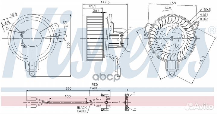 Мотор отопителя citroen berlingo / peugeot part