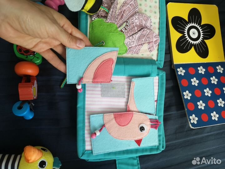 Развивающие игрушки, мягкая книга