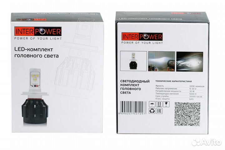 LED Interpower H7 cree Radiator