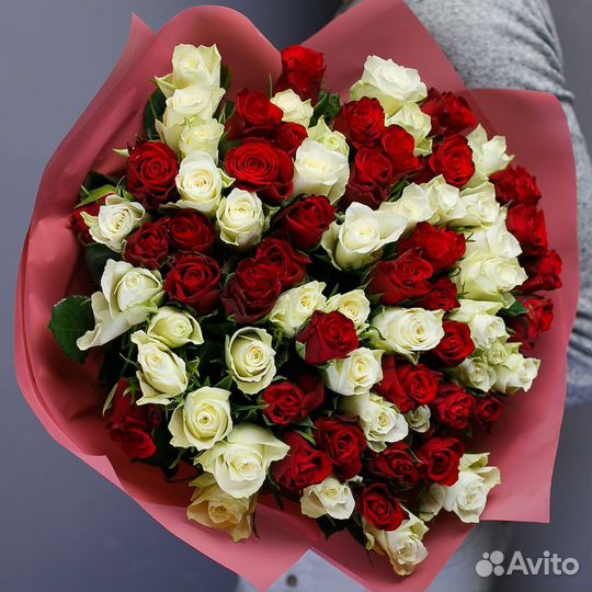 Букет 132 “75 роз”