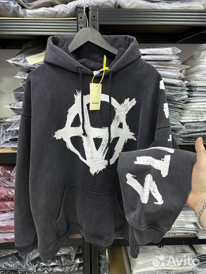 Худи Vetements anarchy oversize (новинка 2025)