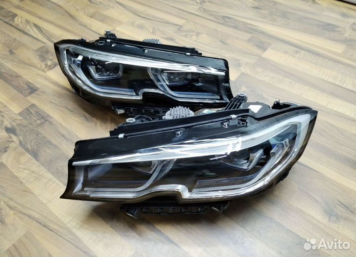 Фары BMW G20 led под лазер фишка в фишку