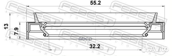 Сальник привода 32.2x55.2x7.9x13 nissan almera UK