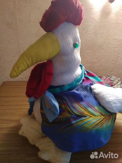 Композиция Курица и Петух, мягкая игрушка