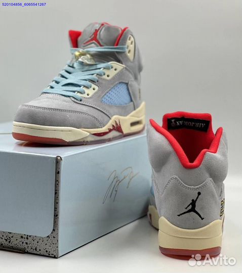 Кроссовки Nike Air Jordan 5 Retro Grey (Арт.13436)