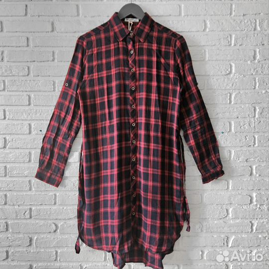 Платье рубашка женская 44