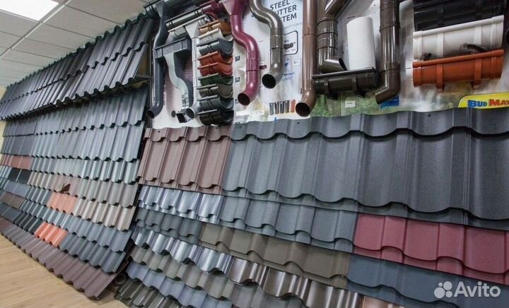 Односкатная металлочерепицы