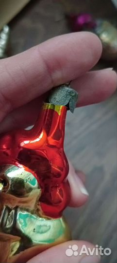 Ёлочная игрушка СССР золотой Петушок