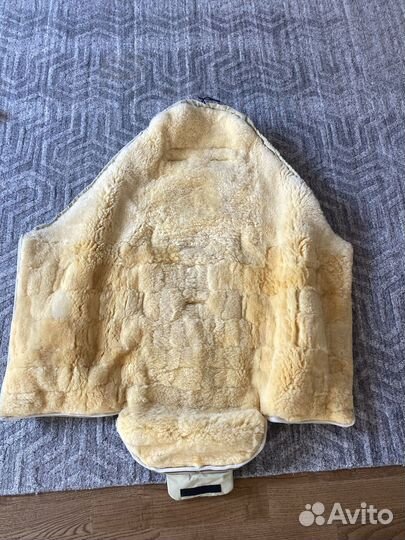 Меховой конверт в коляску овчина