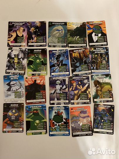 Карточки черепашки ниндзя