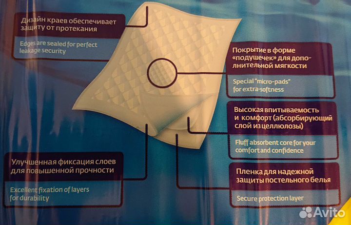 Пеленки для взрослых dailee 60х60, 24 шт