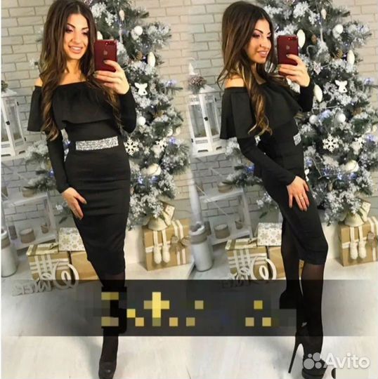 Платье черное новое