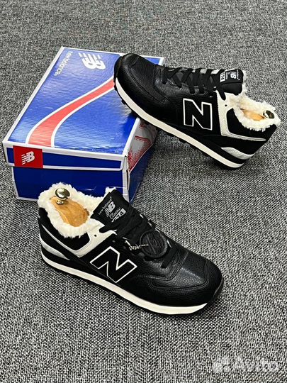 Кроссовки new balance 574 зимние