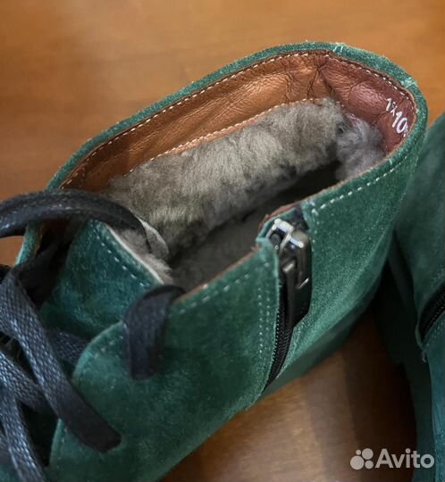 Ботинки женские зимние замша мех р.38