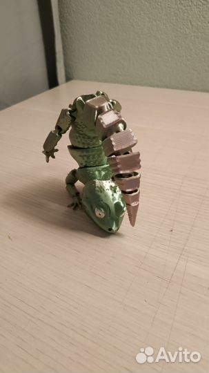 Ящерица геккон игрушка подвижная 3D печать