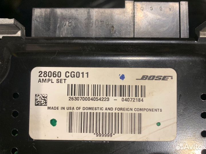 Усилитель звука Infiniti