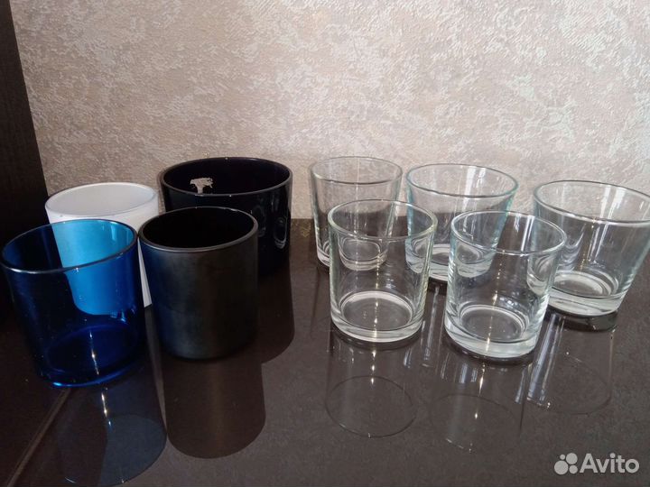 Стеклянные подсвечники