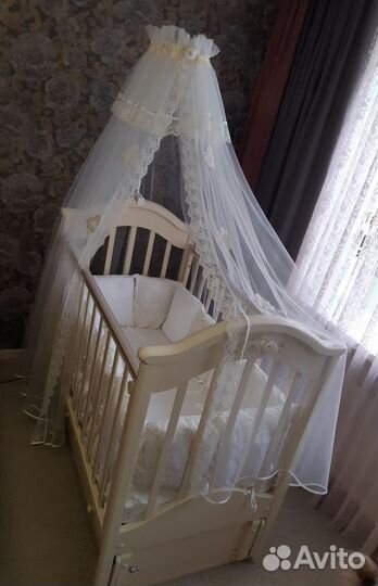 Кроватка детская Можга Ефросинья слоновая кость