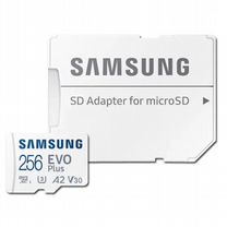 Карта памяти microSD Samsung EVO plus U3 V6 256гб