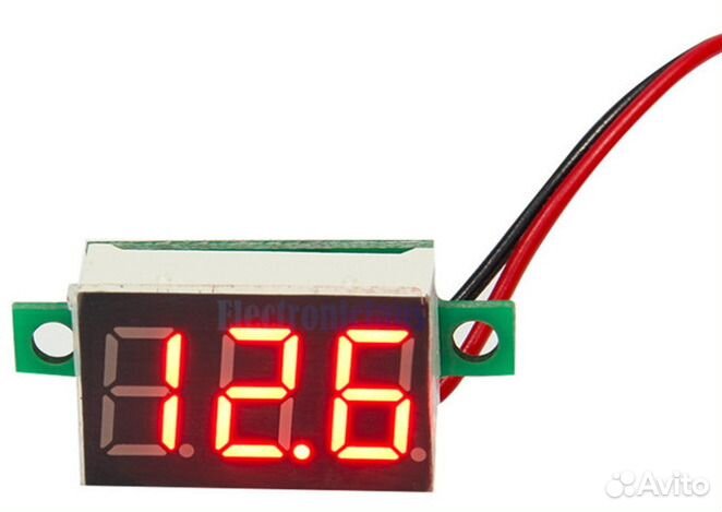 Цифровой встраиваемый вольтметр