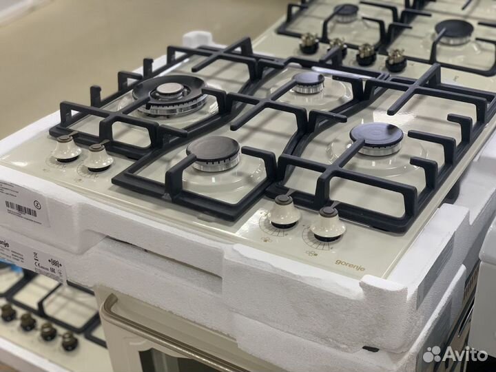 Газовая варочная панель Gorenje gw6d42cli бежевый