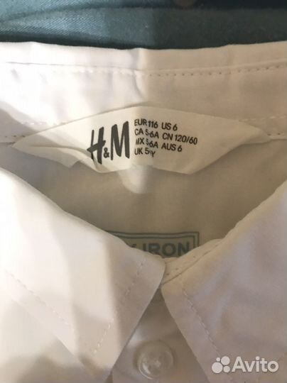 Рубашка белая р 110