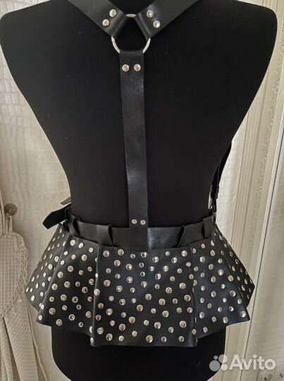 Портупея с Баской из натуральной кожи