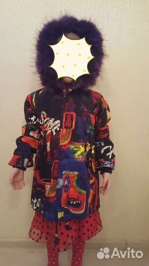 Зимняя куртка на девочку рост 134