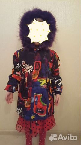 Зимняя куртка на девочку рост 134