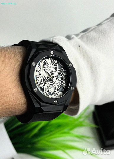 Наручные часы Hublot WHB3 чёрные (Арт.66114)