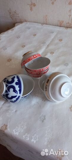 Пиалы, молочник фарфор СССР