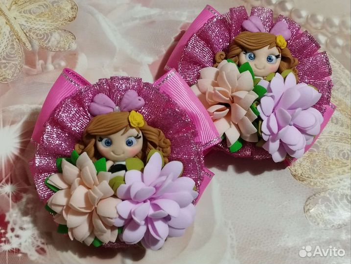 Бантики для девочек ручной работы